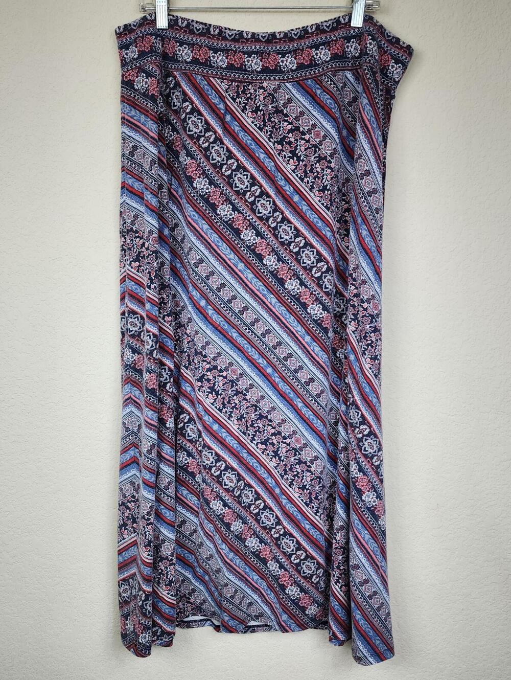 Westport Women's 2X Patterned Maxi Skirt